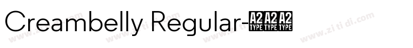 Creambelly Regular字体转换